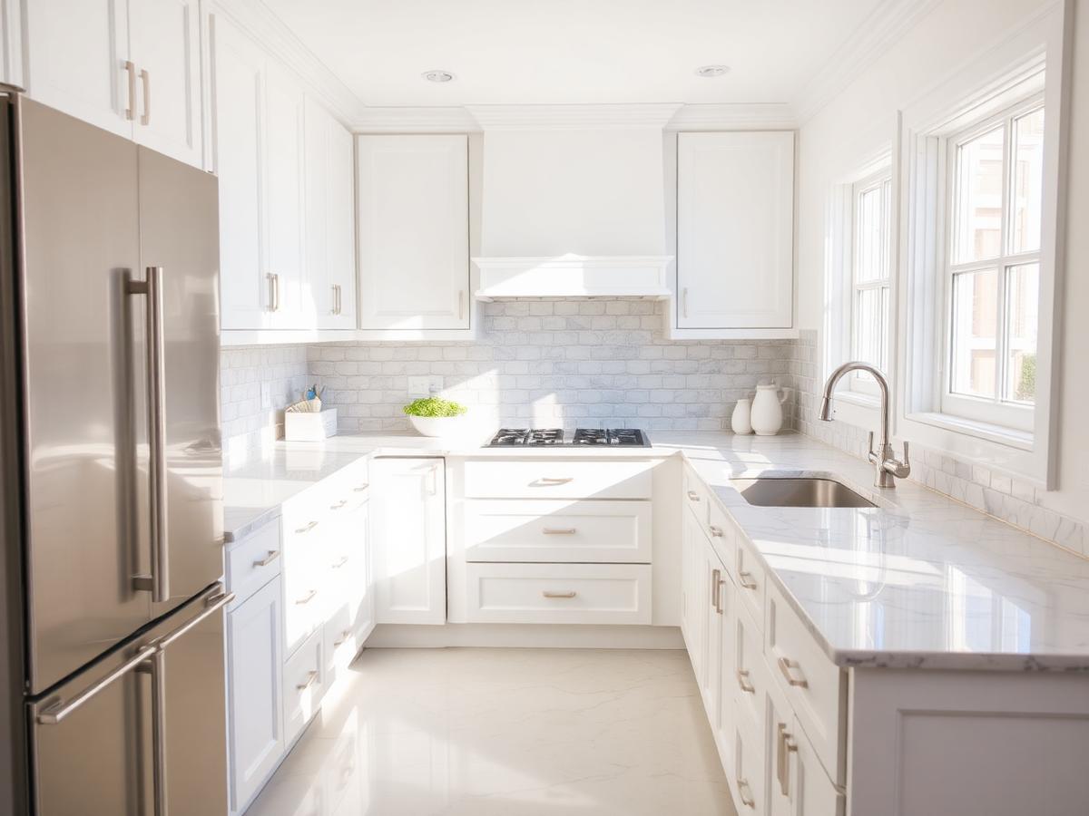 Sparkling clean modern kitchen